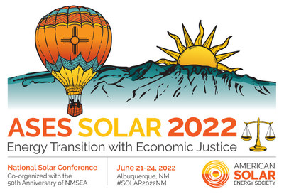 The American Solar Energy Society (ASES) and the New Mexico Solar Energy Association (NMSEA) invite you to join us in Albuquerque, NM June 21-24, 2022 for the 51st Annual National Solar Conference. You can also submit a proposal to present at the conference until November 15, 2021. Learn more at ases.org/conference.