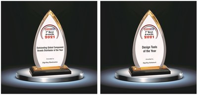 Electronics Maker recognized Digi-Key as the Outstanding Global Component Brands Distributor of the Year, and its Scheme-it tool earned Design Tool of the Year.