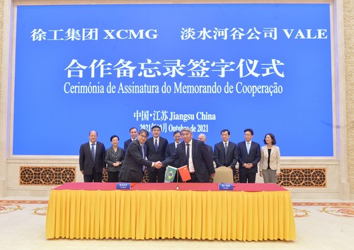 XCMG Machinery Signs Memorandum of Understanding with Vale to Accelerate Green Mining Practices