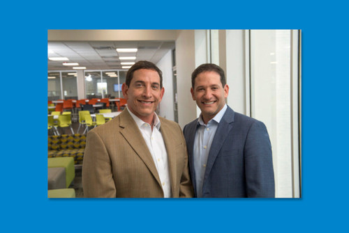 (L to R) Florida Trend named brothers, Michael and David Miller, to its annual Florida 500 list. The brothers co-founded Brightway Insurance in Jacksonville, Florida, and started franchising in 2008. Today, the company has more than 300 locations in 26 states.