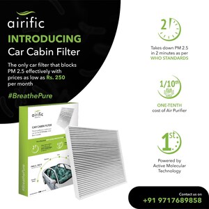 Nirvana Being Launches Airific Car Cabin Filter- Solution for Pollution