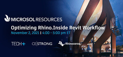 Microsol Resources discusses how to Optimize Rhino.Inside.Revit during upcoming TECH+ virtual conference
