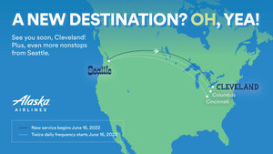 We're rockin' our way to Cleveland! Alaska Airlines will serve third city in Ohio