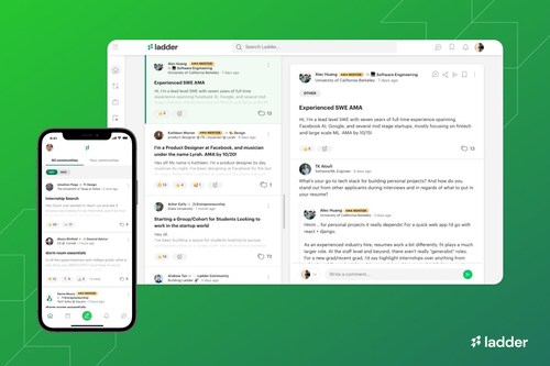 Ladder (ladder.to), the next-gen professional community platform, launches its new mobile app to make career growth more inclusive and community-driven.