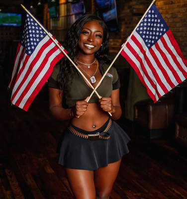 All 10 Bombshells Restaurant & Bar locations in Texas will provide free meals for veterans on Veterans Day, November 11, 2021. Active service members and accompanying family members will receive a 20% discount. Photo Credit: Chris Hamilton (PRNewsfoto/Bombshells Restaurant & Bar)