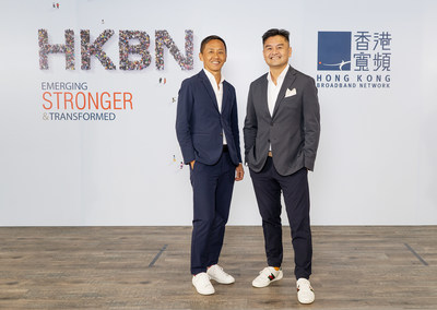 HKBN announced resilient FY21 growth across all business fronts. (From left) Co-Owner and Executive Vice-chairman William Yeung, and Co-Owner and Group CEO NiQ Lai.