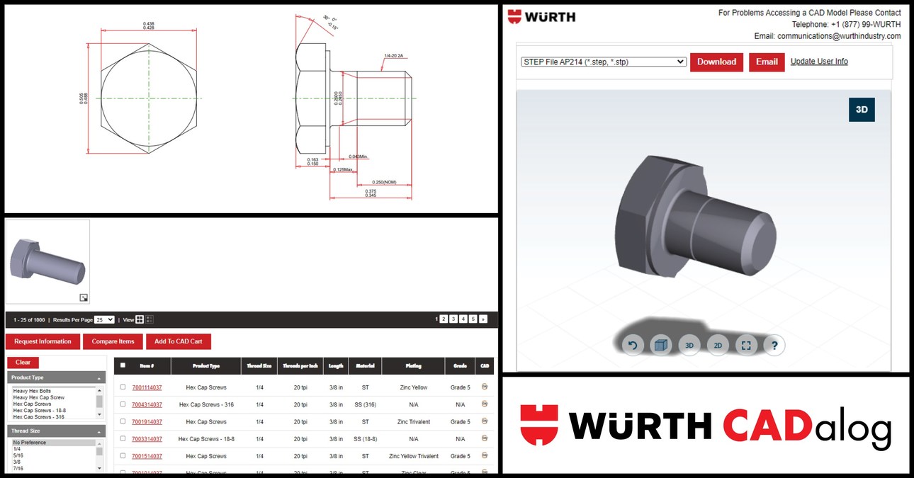 Würth Industry North America Announces Expansion Of Online CAD Database - Vimarsana News