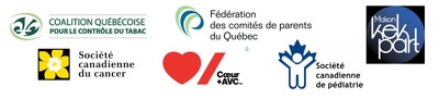 Logo des participants  cette initiative (Groupe CNW/Coalition qubcoise pour le contrle du tabac)