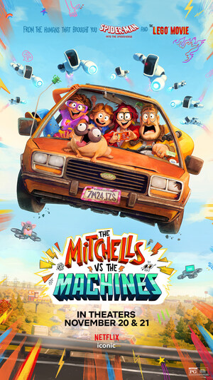 Iconic Events Releasing is excited to partner with Netflix to bring The Mitchells vs The Machines to movie theaters nationwide for the first time