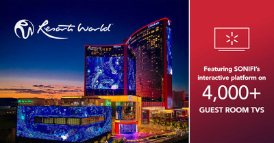 Resorts World Las Vegas, the Strip’s most technologically advanced resort, has partnered with SONIFI Solutions to provide its guests an exceptional in-room entertainment experience.