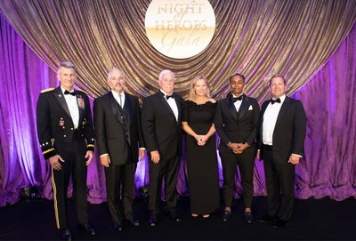 Left to right: Gen. John Nicholson, PenFed Foundation President; Roland Smith, Veteran Entrepreneur Champion Award honoree; John and Michelle Flynn, Corporate Hero Award honorees; Staff Sgt. Shaunterrie Bell, PenFed Foundation grant recipient; and James Schenck, PenFed Credit Union President/CEO and PenFed Foundation CEO.