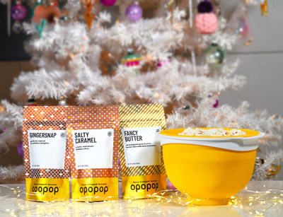 DTC Sensation Opopop, Creators of Flavor Wrapped™ Popcorn Kernels, Unveils Gourmet Flavors to Celebrate the Holiday Snacking Season