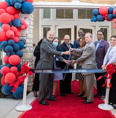 Houston community leaders celebrated the opening of the AMTEX Green Oaks Apartments, a new 177-unit multifamily affordable housing community in northeast Houston, with a ribbon-cutting ceremony on October 28, 2021.