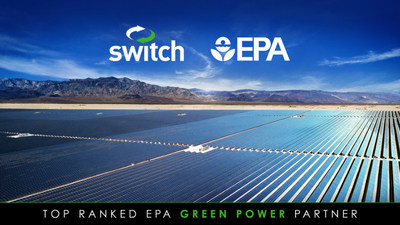 Switch Again Recognized by Environmental Protection Agency as Top User of Green Power