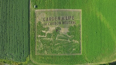 Garden of Life is now carbon neutral. The vitamin and supplements brand announced the news through an earthworks message in an organic field, which has already grown back and neutralized itself.