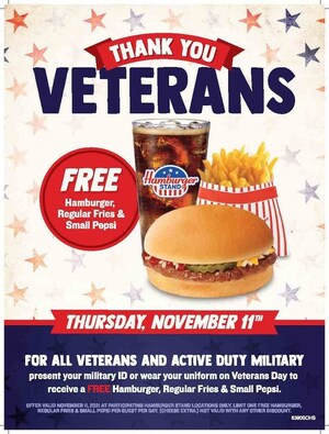 In Appreciation for their Service, Hamburger Stand Offers Veterans &amp; Active-Duty Military a Free Meal On Veterans Day