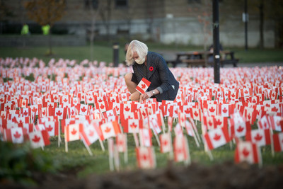 Canadians will be paying tribute to our Veterans this year through Operation Raise a Flag. The annual Remembrance Day campaign will see more than 30,000 flags planted on the grounds of Sunnybrook Veterans Centre ? Canada's largest Veterans care facility. (CNW Group/Sunnybrook Health Sciences Centre)