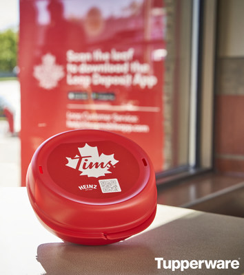 Tupperware designed and produced a one-of-a-kind reusable packaging container option for Tim Hortons ? one of Loop's brand partners.