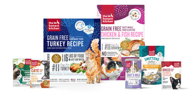 The Honest Kitchen's new cat food portfolio.