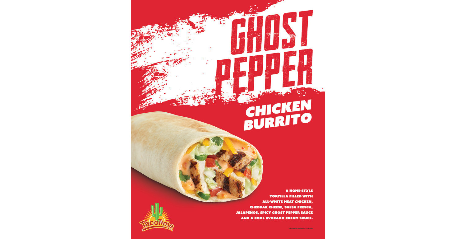 TacoTime Introduces The Ghost Pepper Chicken Burrito