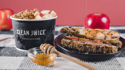 The Apple limited-time-offering at Clean Juice is exemplary of the brand's continued mission to redefine its organic fast-casual concept as being more than just a juice bar, but a healthy, fast, organic eatery for its busy guests. The new apple line features two signature items: The Apple Pie Toast and The Apple Crisp Bowl (acai bowl), both made with all organic, fresh ingredients.
