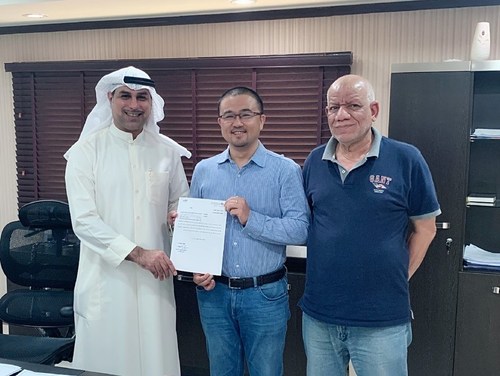 Letter of Thanks from the Ministry of Housing Welfare of Kuwait to T1158 Project Department in Kuwait of Power Construction Corporation of China (POWERCHINA)