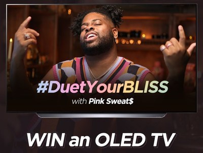 LG Display is running the #DuetYourBliss event on the OLED Space official Instagram (@oled_space) to encourage people to enjoy "I Feel Good" with Pink Sweat$