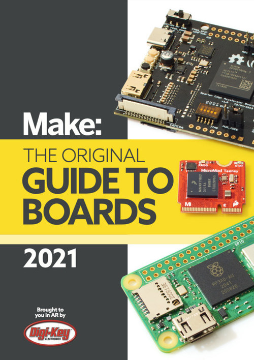 Digi-Key and Make: have launched the 2021 Boards Guide and accompanying augmented reality (AR) app.