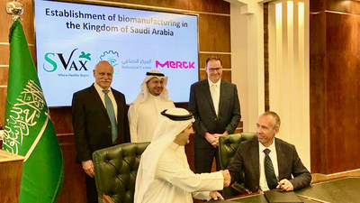 Merck today announced that it will support SaudiVax Ltd. to design a best-in-class, multi-modality manufacturing facility to localize manufacturing of biologics and vaccines for the MENA region.