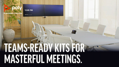 Upgrade every meeting with Poly Studio Kits for Microsoft Teams Rooms, featuring Poly DirectorAI technology