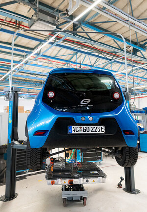 e.GO Mobile electric vehicle manufacturer announces launch of smart Battery Swap service - the "e.Pit"