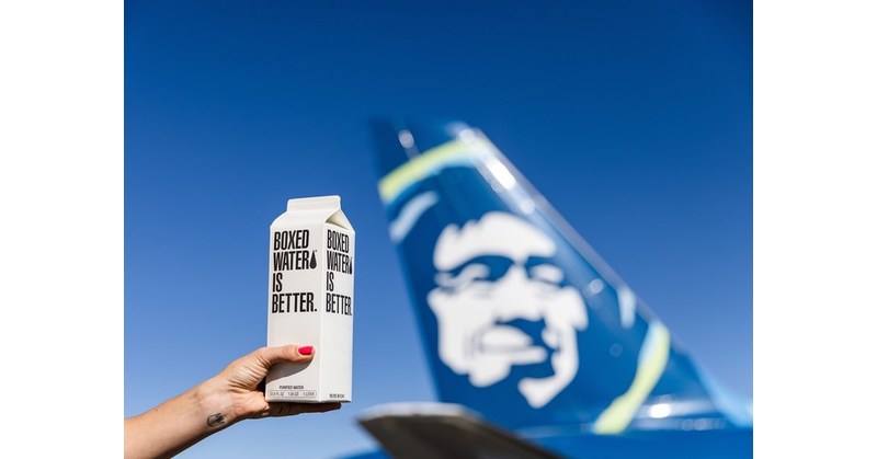 Alaska Air Partners With Boxed Water – Boxed Water Is Better