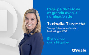QScale renforce son équipe de direction avec la nomination d'Isabelle Turcotte au poste de vice-présidente exécutive Marketing et ESG