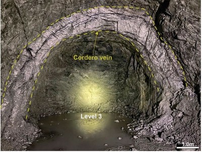 Picture #1. Photo of vein interception at Level 3. *Looking to southwest. (CNW Group/Soma Gold Corp.) Picture #1. Photo of vein interception at Level 3. *Looking to southwest. (CNW Group/Soma Gold Corp.)