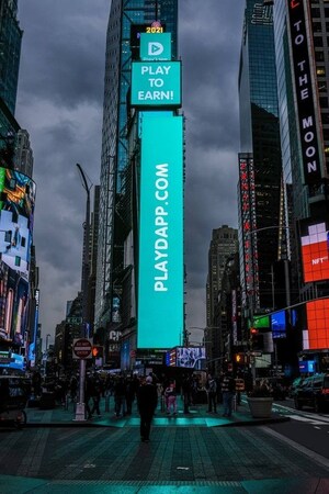 PlayDapp's P2E Campaign Takes over Times Square, New York