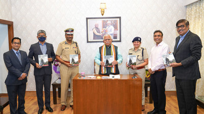 Haryana CM, Shri M L Khattar releases the book 'Modern India' by Poonam Dalal Dahiya, ASP, Haryana Police (Ex-IRS)