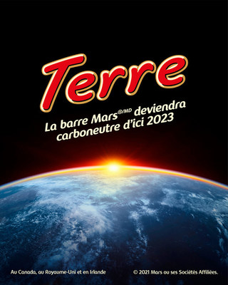 Mars aime la Terre : l'emblmatique barre Mars/MD canadienne sera certifie carboneutre d'ici janvier 2023 (Groupe CNW/Mars Canada)