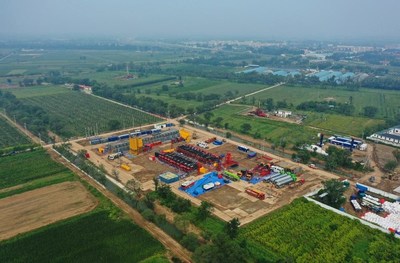 Sinopec exploite le pétrole de schiste dans le champ pétrolifère Shengli, dont les réserves sont estimées à 458 millions de tonnes (PRNewsfoto/SINOPEC)