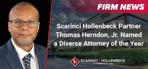 Scarinci Hollenbeck is pleased to announce Thomas Herndon, Jr. has been selected by the New Jersey Law Journal as one of the 2021 Diverse Attorneys of the Year.