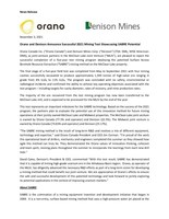 Orano dan Denison Mengumumkan Uji Penambangan 2021 yang Berhasil Menampilkan Potensi SABRE (CNW Group/Denison Mines Corp.)
