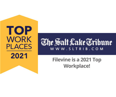 Filevine has been named the 27th best place to work in Salt Lake City in the midsize companies category in the 2021 Salt Lake Tribune Top Workplaces program.