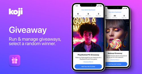 Giveaway on the Koji App Store