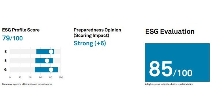 Assigned ESG Evaluation Of 85; Preparedness Strong