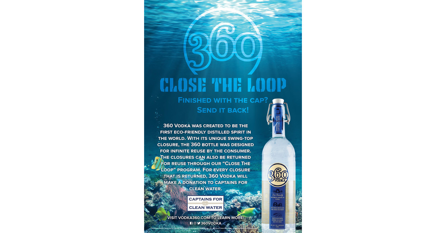 360 Vodka partners again with Captains For Clean Water