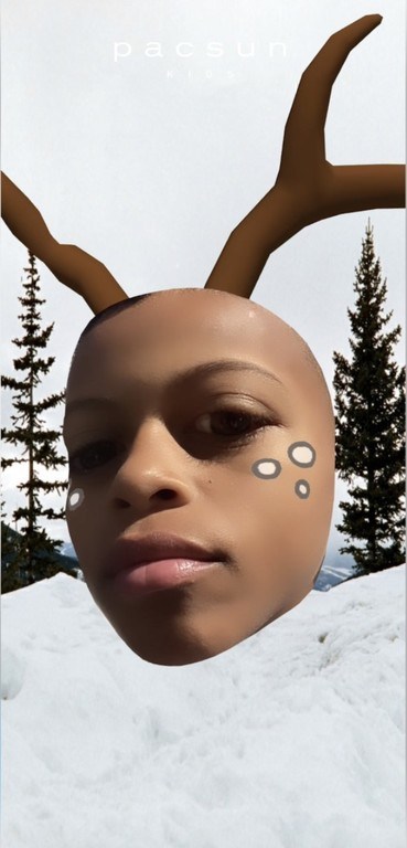 Pacsun Holiday Reindeer Instagram Filter