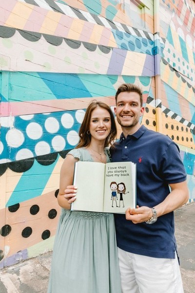 Couple Poses with a LoveBook