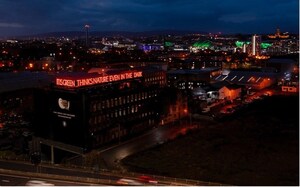 Internationally Acclaimed Conceptual Artist and Activist Mary Ellen Carroll's indestructible language Monumental Red Neon Artwork to Illuminate the Glasgow Skyline During 2021 United Nations Climate Change Conference in Glasgow (COP26)