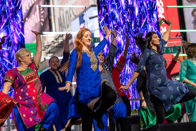 Diwali at Times Square Festival featured dance and musical performances from the different states of India. The founder of the festival said, 