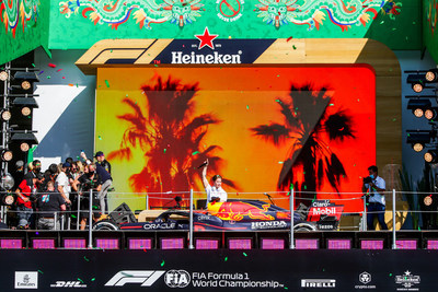 MEXICO CITY, MEXICO - NOVEMBER 07: Heineken®️ put on a unique performance with renowned Norwegian DJ, songwriter and producer Kygo on the podium during the F1 Grand Prix of Mexico at Autodromo Hermanos Rodriguez on November 07, 2021 in Mexico City, Mexico. (Photo by Peter Fox/Getty Images) MEXICO CITY, MEXICO - NOVEMBER 07: Heineken®️ put on a unique performance with renowned Norwegian DJ, songwriter and producer Kygo on the podium during the F1 Grand Prix of Mexico at Autodromo Hermanos Rodriguez on November 07, 2021 in Mexico City, Mexico. (Photo by Peter Fox/Getty Images)