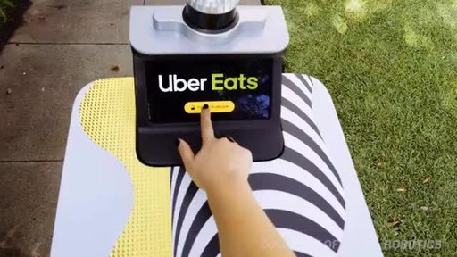Serve Robotics delivery for Uber Eats